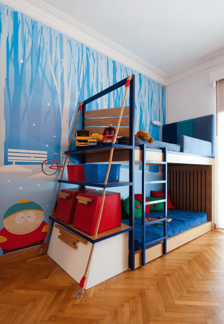 Cách bố trí phòng ngủ chung cho trẻ em