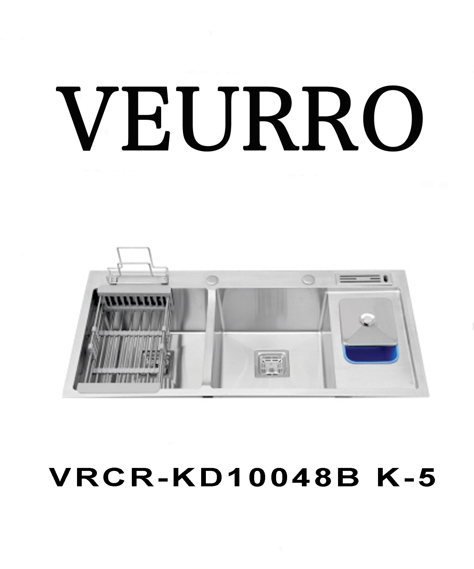 Chậu Rửa Chén Inox 304 Veurro VRCR-KD10048 K-5